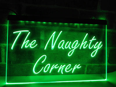 The Naughty Corner LED Neon Illuminated Sign
