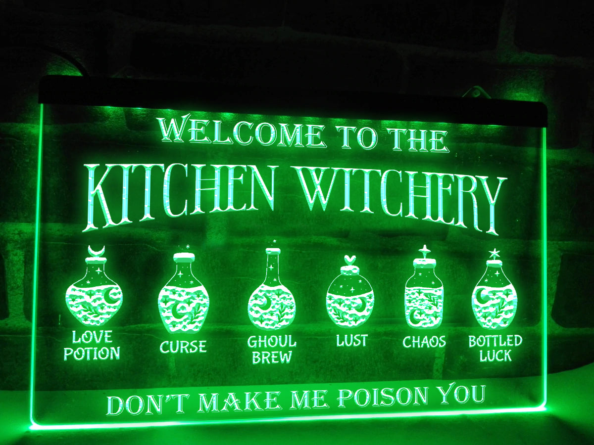 Kitchen Witchery LED Neon Illuminated Sign