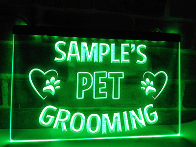 Pet Grooming LED Neon Illuminated Sign