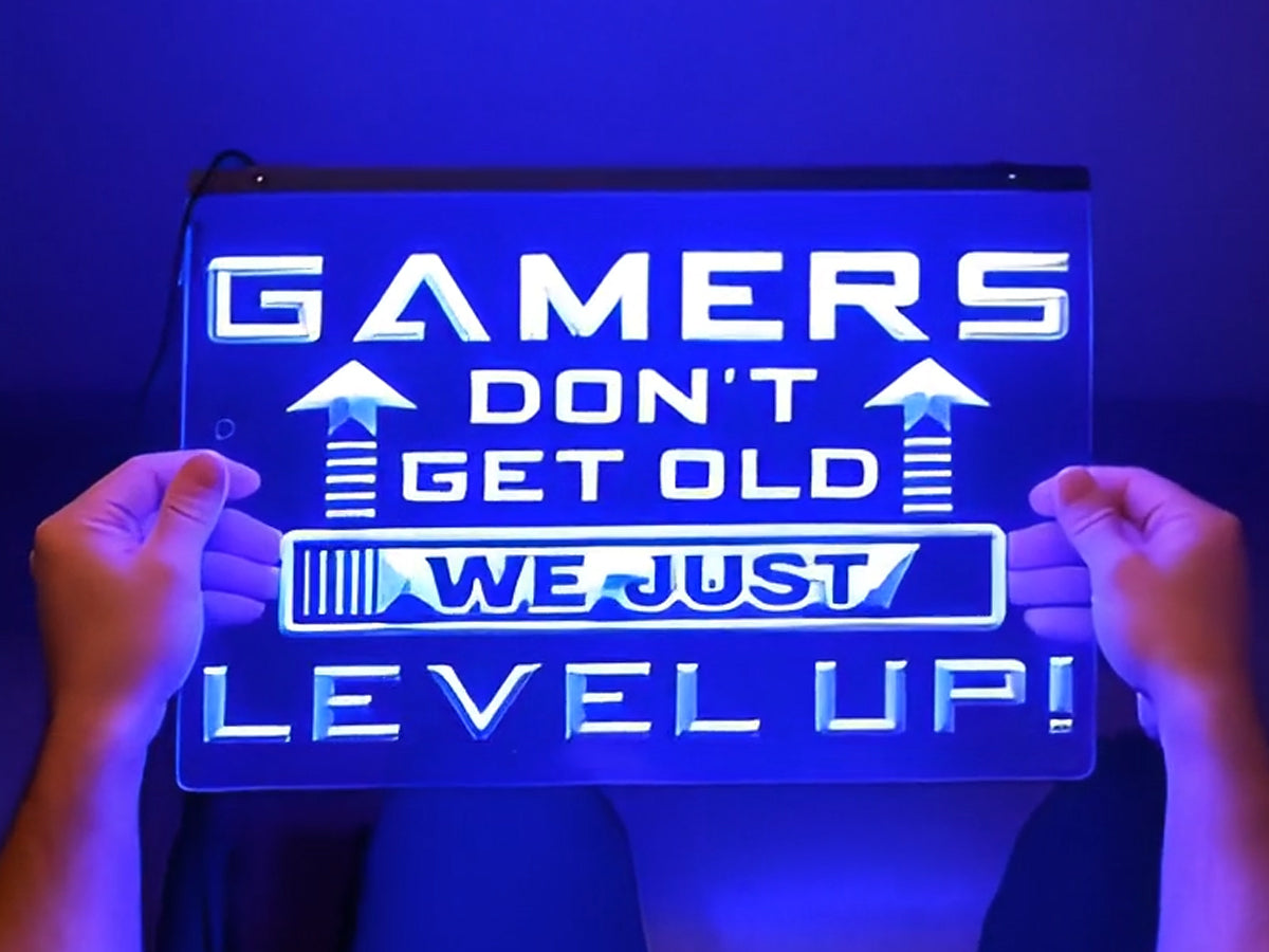 Gamers Don't Get Old Illuminated Sign