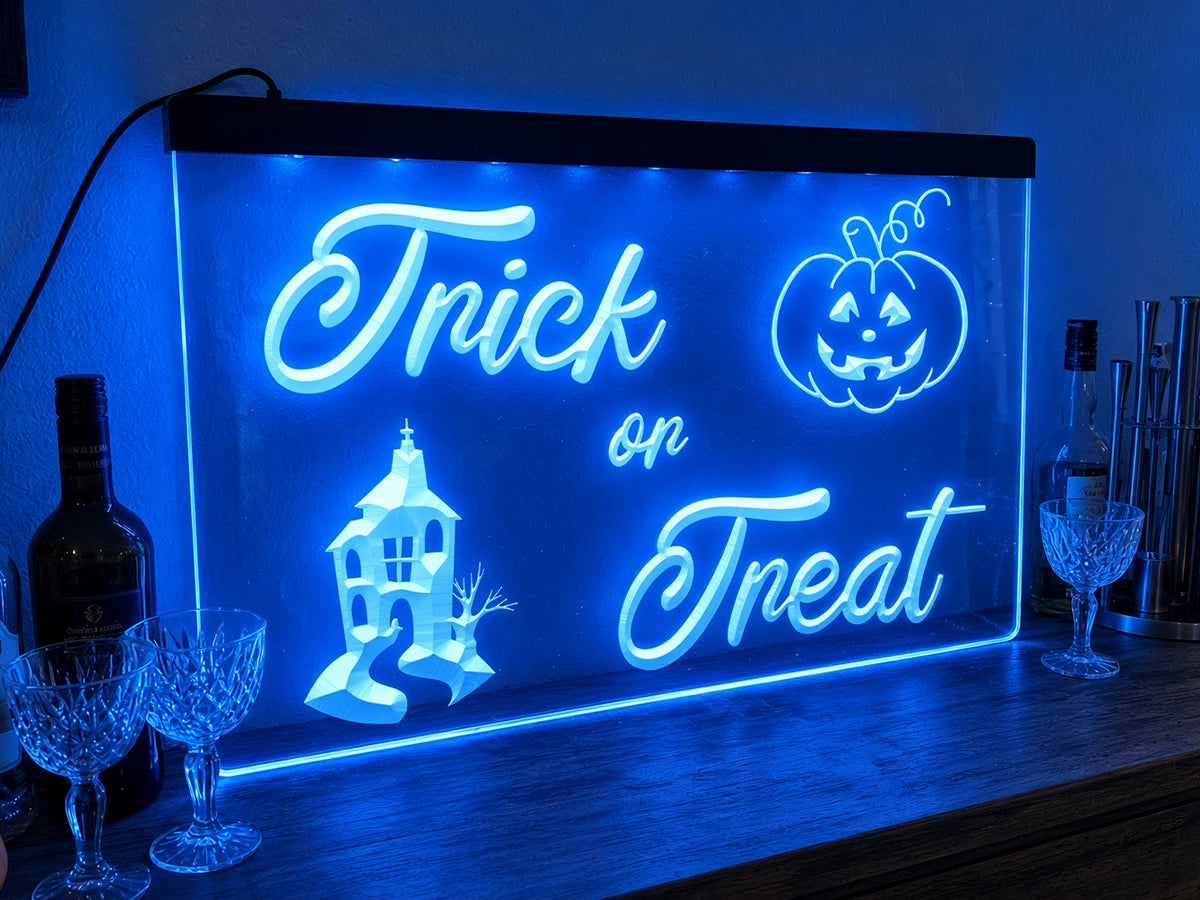 Trick or Treat Illuminated Sign