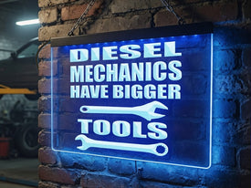Diesel Mechanics Illuminated Sign