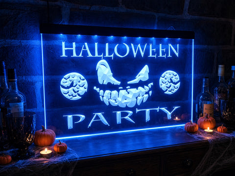 Image of Halloween Party Illuminated Sign