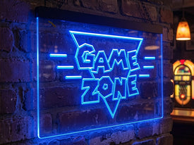 Retro Game Zone Illuminated Sign