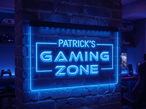 Image of Gaming Zone Personalized Illuminated Sign