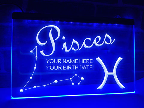 Image of Pisces Astrology Illuminated Sign