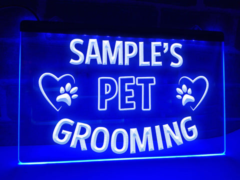 Pet Grooming LED Neon Illuminated Sign