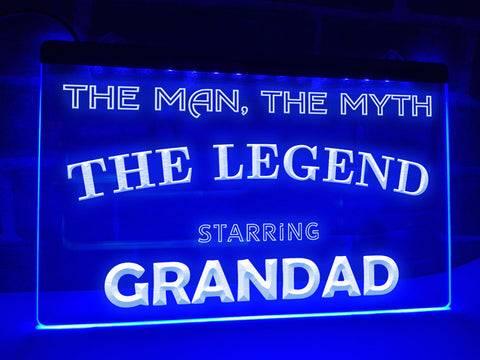 Image of Grandad Legend Illuminated LED Neon Sign