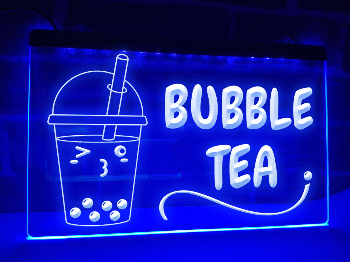 Bubble Tea Illuminated LED Neon Sign