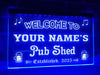 Pub Shed Personalized Illuminated LED Neon Sign