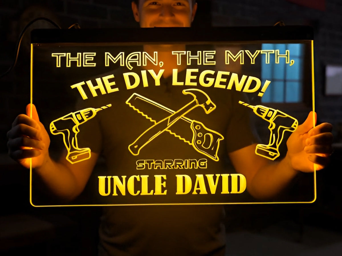 The DIY Legend Personalized Illuminated Sign