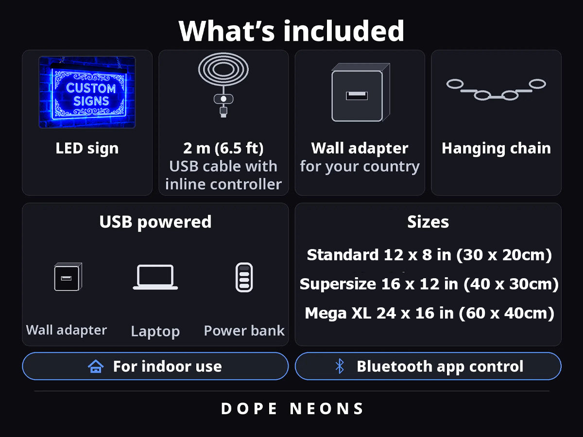 Your Design - Custom Illuminated LED Neon Sign