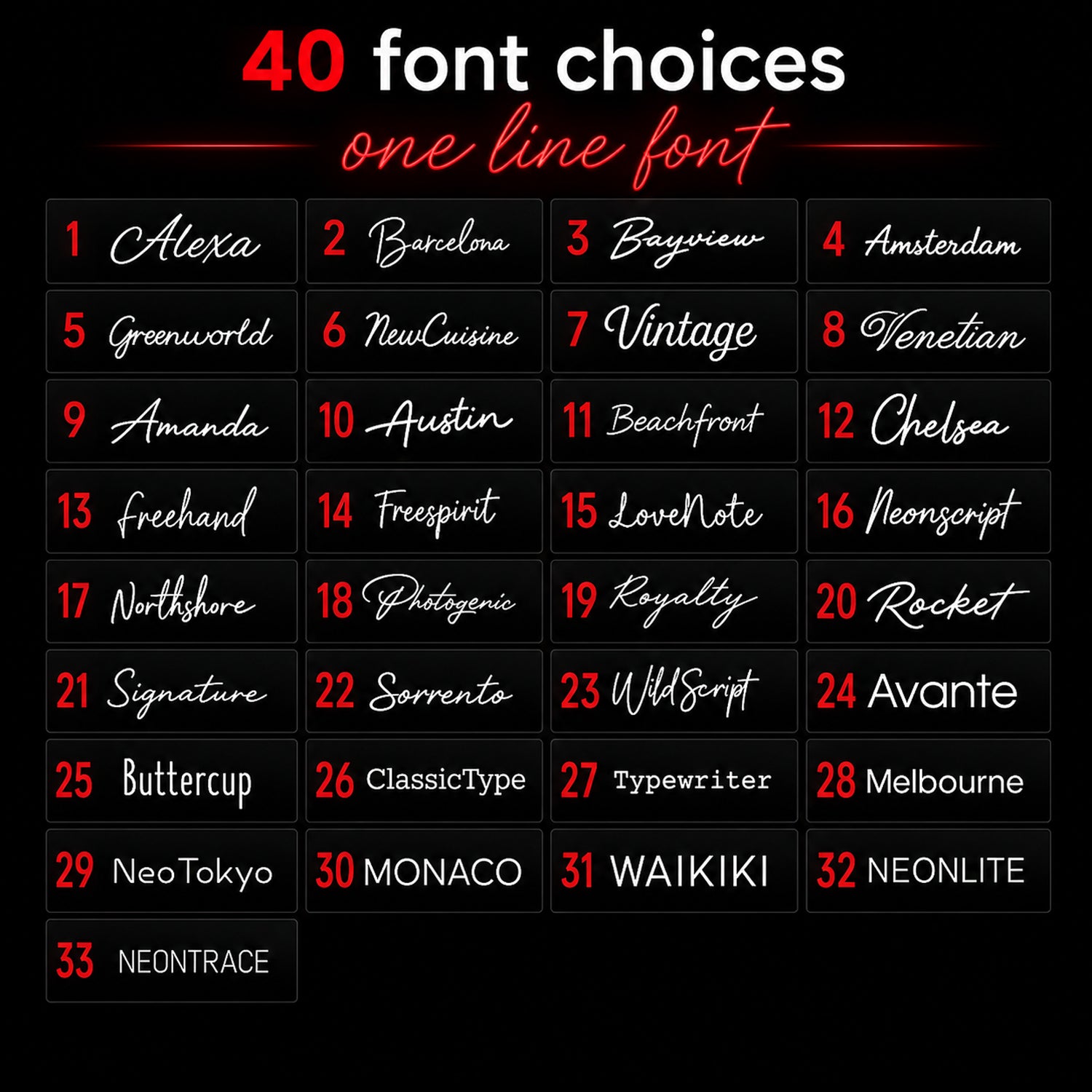 Custom LED Neon Flex Sign - Your Design
