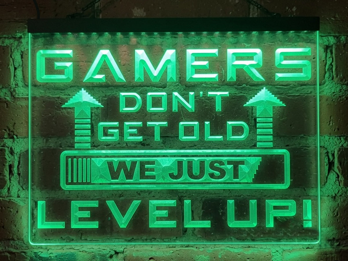 Gamers Don't Get Old Illuminated Sign