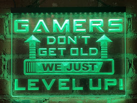 Gamers Don't Get Old Illuminated Sign