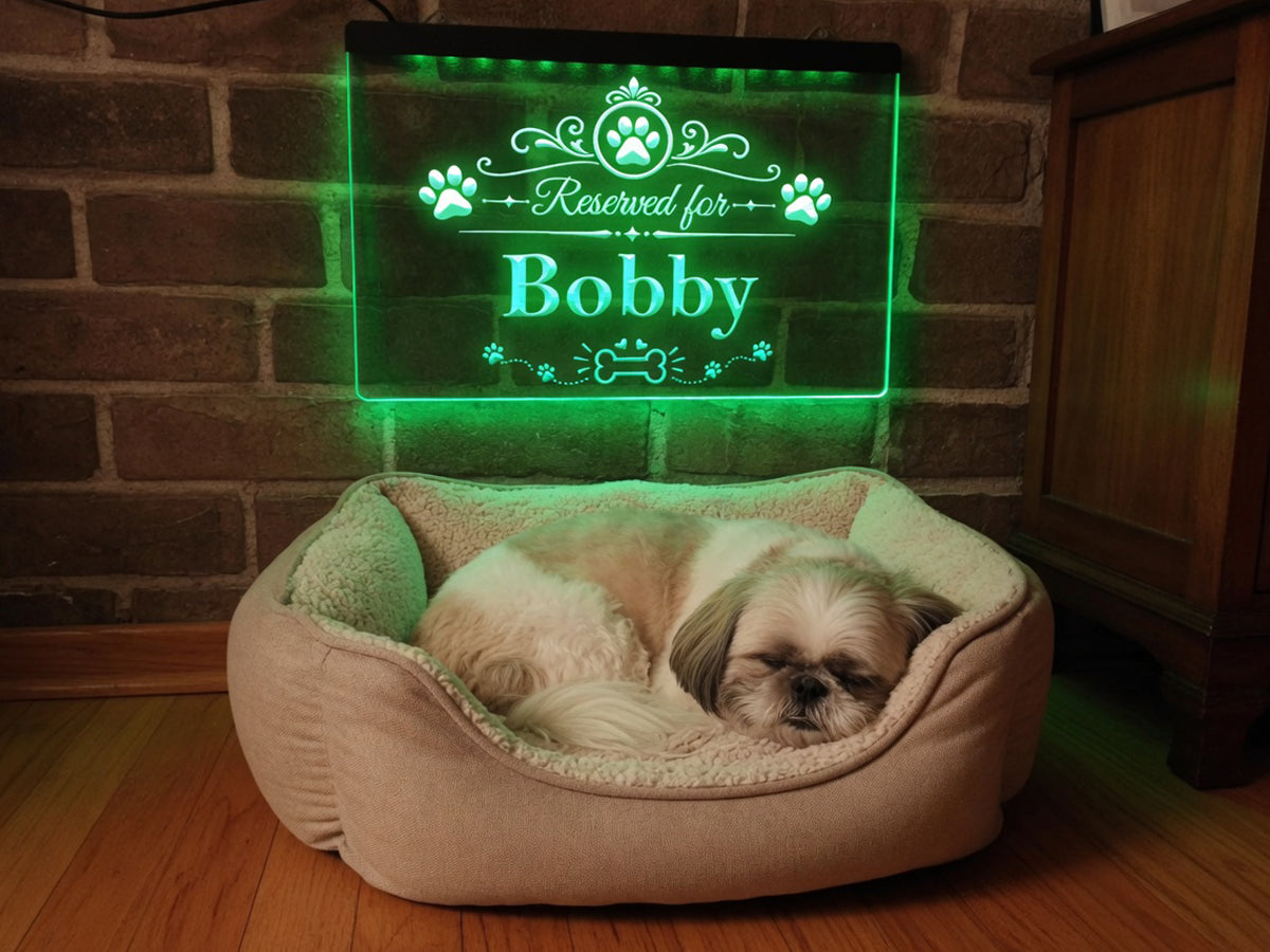 Personalized Reserved For Dog LED Neon Sign