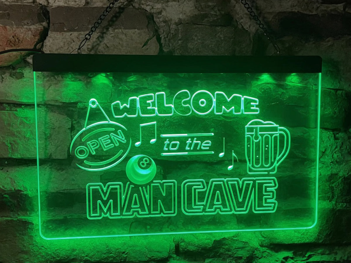 Welcome to the Man Cave Illuminated Sign
