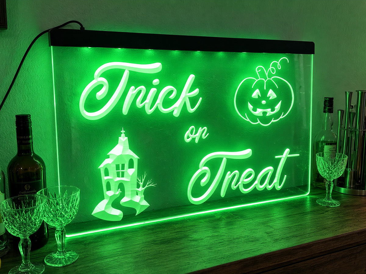 Trick or Treat Illuminated Sign