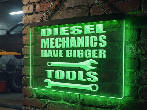 Image of Diesel Mechanics Illuminated Sign