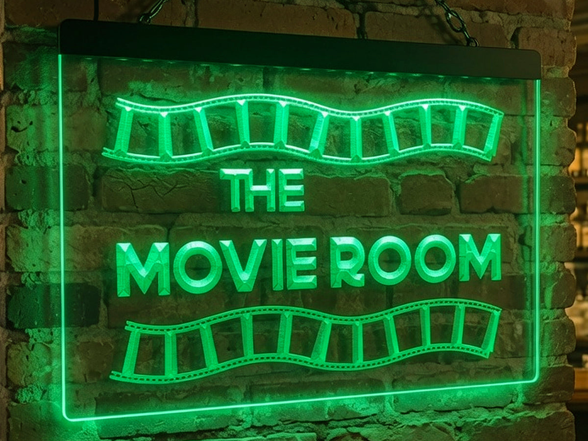 Movie Room Illuminated Sign