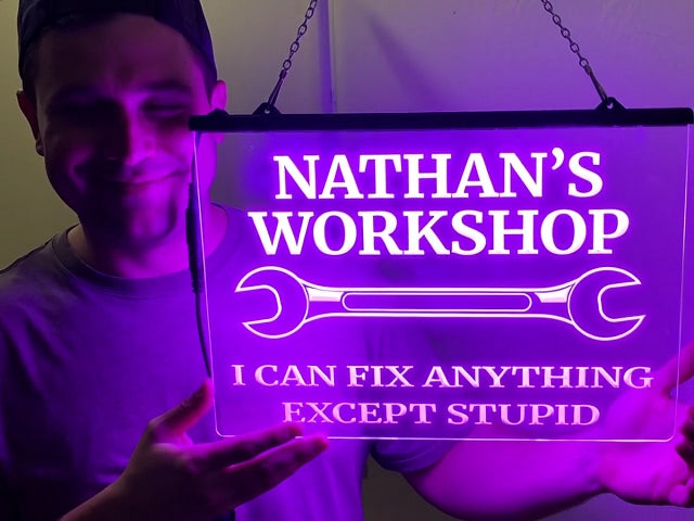 Workshop Personalized LED Neon Illuminated Sign