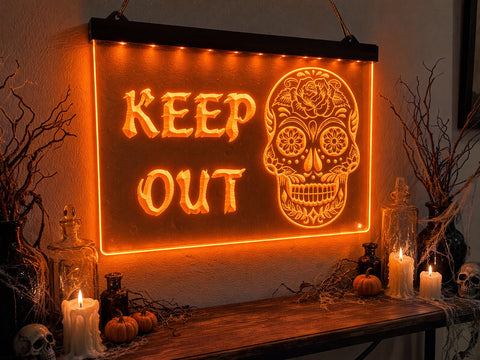 Image of Keep Out Illuminated Sign