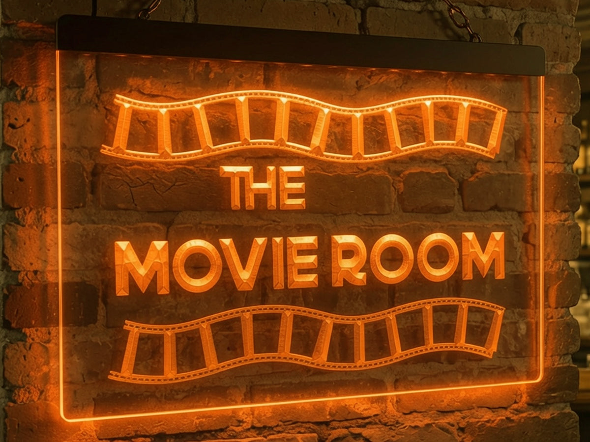 Movie Room Illuminated Sign