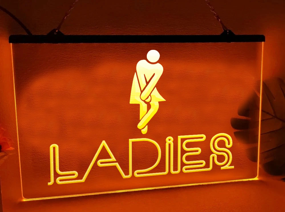Ladies Restroom Illuminated Sign
