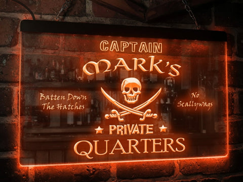 Image of Captain's Private Quarters Illuminated Sign