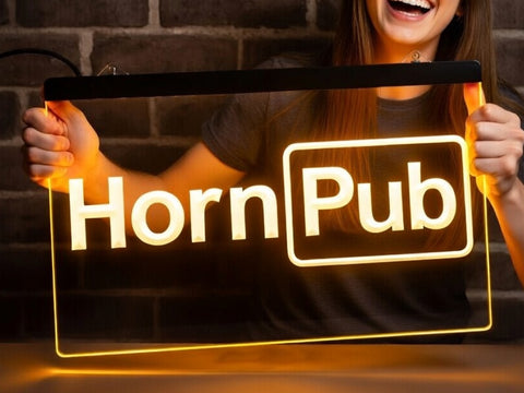 Image of Horn Pub Illuminated Bar Sign