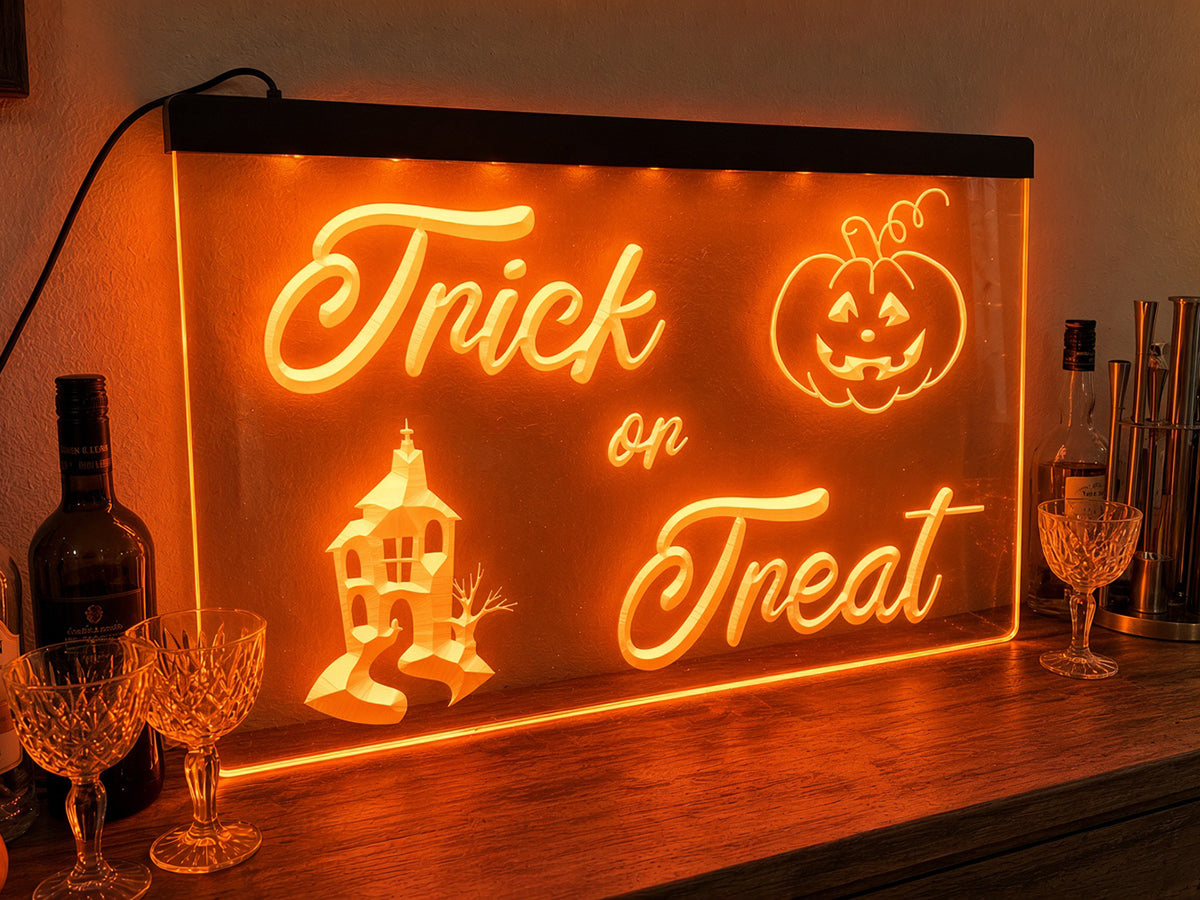 Trick or Treat Illuminated Sign