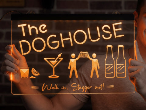 Image of The Dog House Illuminated Sign