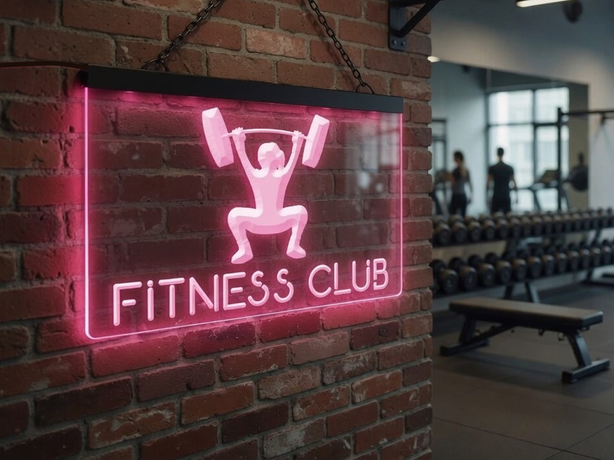 Fitness Club Illuminated Sign