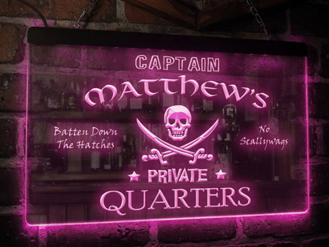 Image of Captain's Private Quarters Illuminated Sign