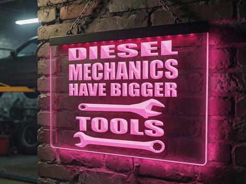 Image of Diesel Mechanics Illuminated Sign
