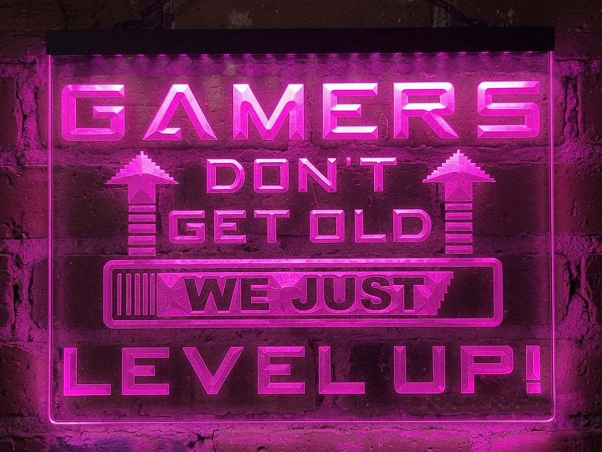 Gamers Don't Get Old Illuminated Sign
