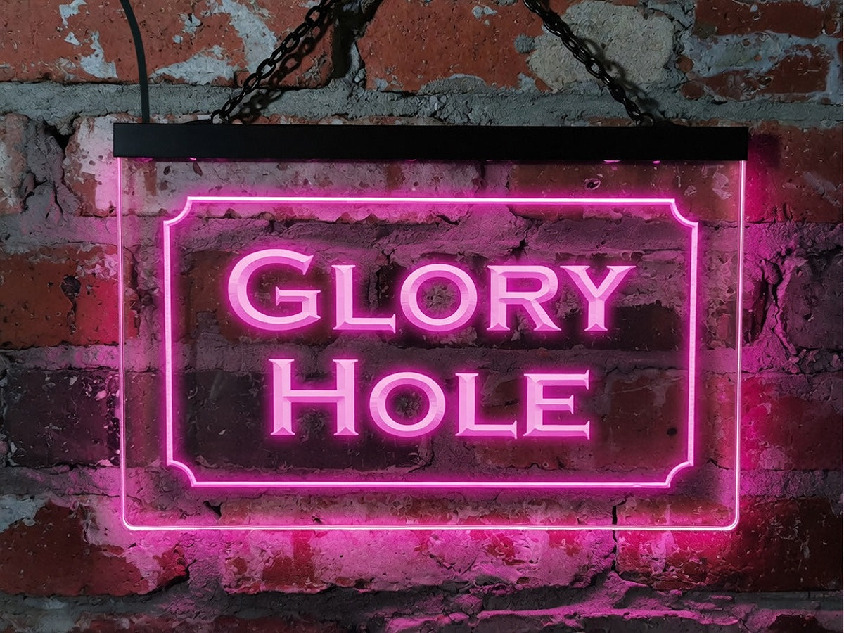 Glory Hole LED Neon Illuminated Sign