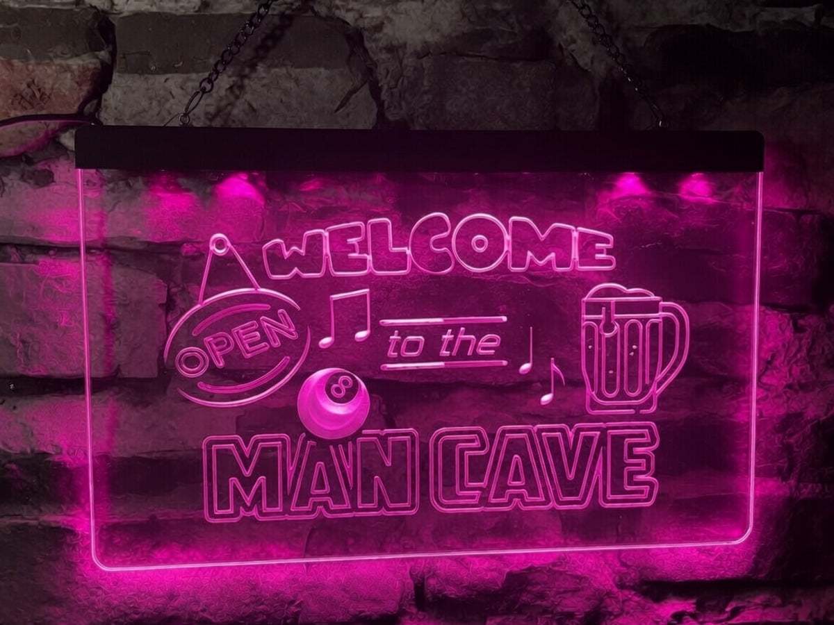 Welcome to the Man Cave Illuminated Sign