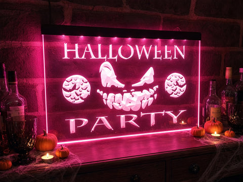 Image of Halloween Party Illuminated Sign