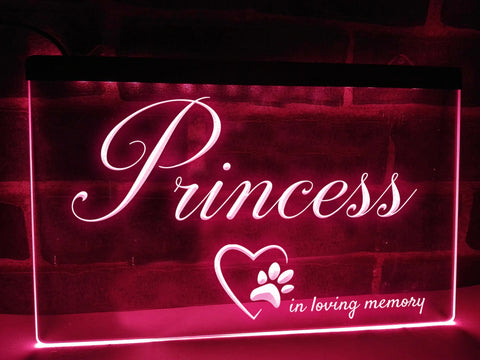 Image of In Loving Memory of Pet Illuminated LED Neon Sign