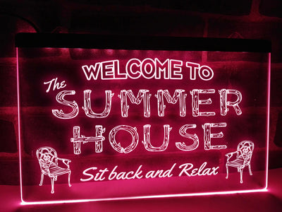 Welcome to the Summer House Illuminated Sign