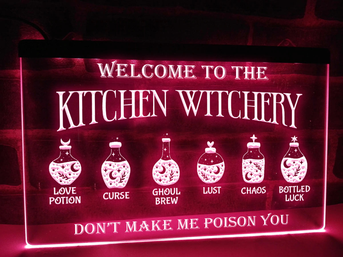 Kitchen Witchery LED Neon Illuminated Sign