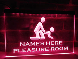 Pleasure Room Personalized LED Neon Sign