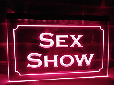 Sex Show LED Neon Illuminated Sign