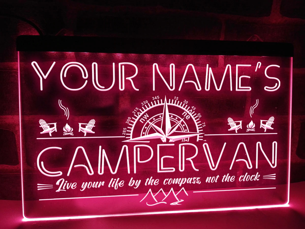 Personalized Campervan LED Neon Illuminated Sign