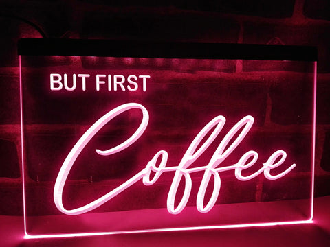 Image of But First Coffee LED Neon Sign