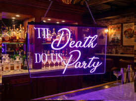 'Til Death Do Us Party Illuminated Sign