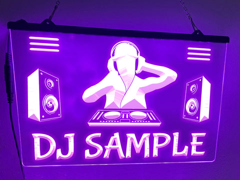 Image of CDJs Digital DJ Personalized LED Neon Sign