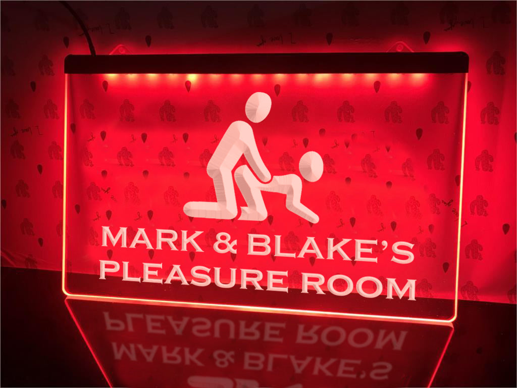 Pleasure Room Personalized LED Neon Sign
