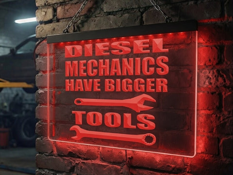Image of Diesel Mechanics Illuminated Sign